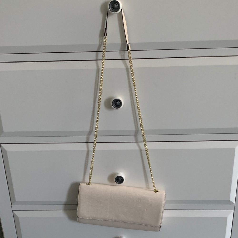 H&M Cream Clutch with Braided Strap